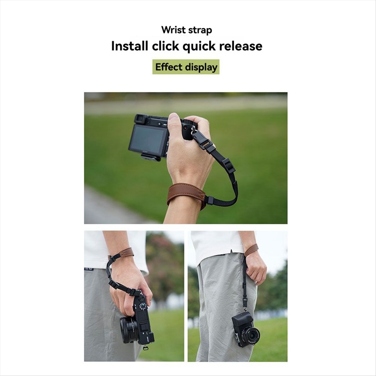 Camera Wrist Strap - Connettore a Sgancio Rapido ABAN per