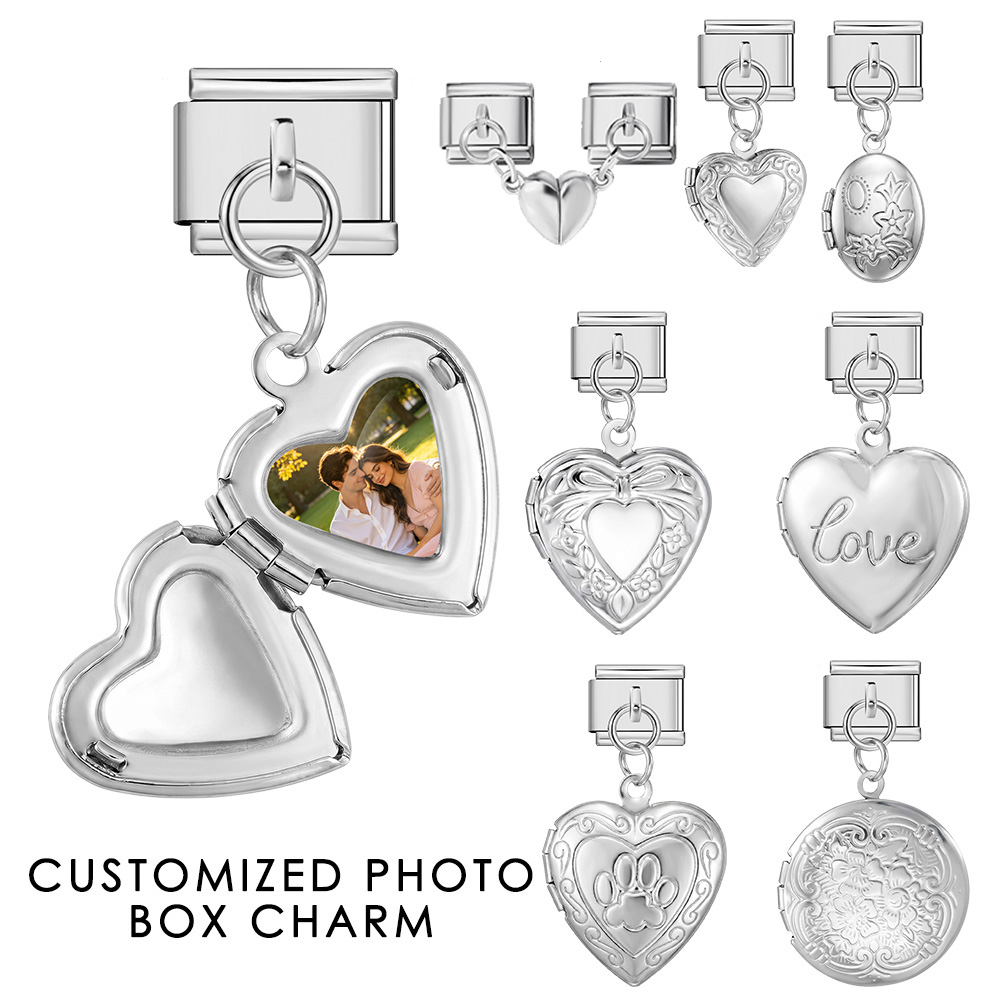Photographic Memory - Ciondolo a Cuore Apribile Personalizzato con