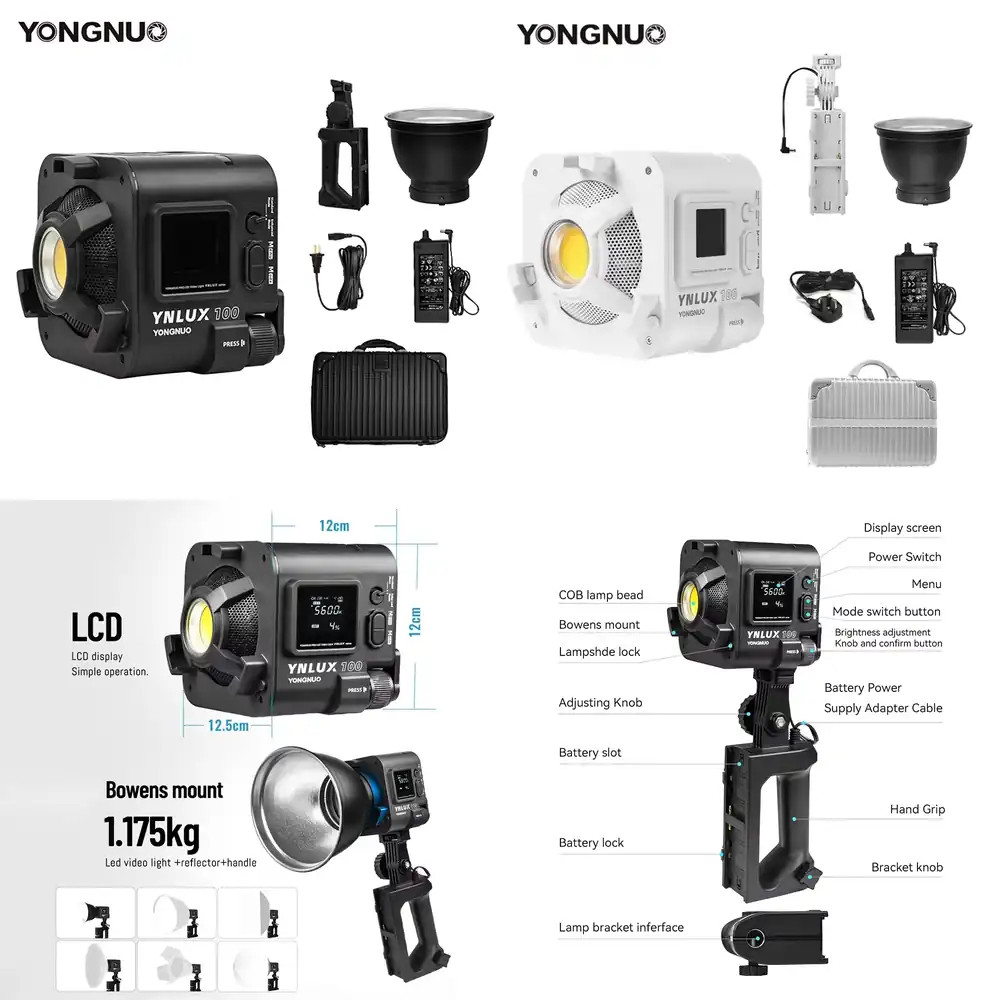 YONGNUO YNLUX100 100W 3200K-56 - Photography Videos Free recensione e prezzo